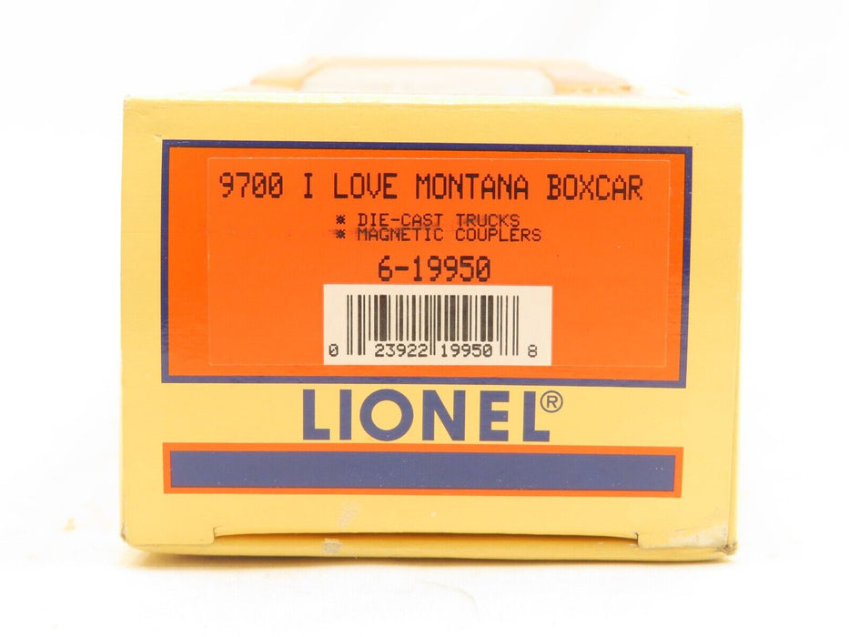 Lionel 6-19950 9700 I Love Montana Boxcar LN