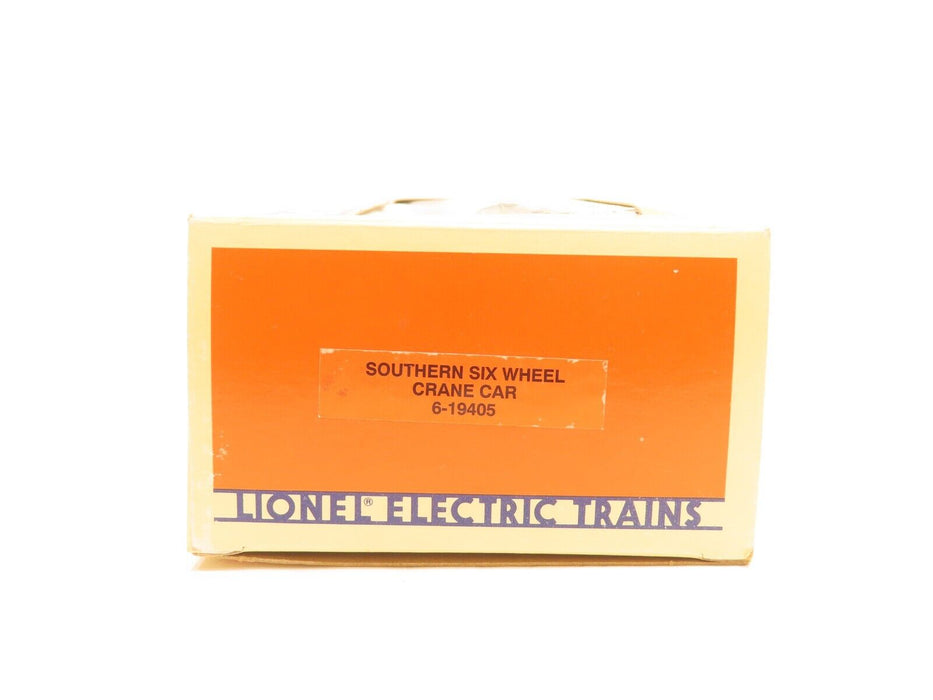 Lionel 6-19405 Southern 6 Wheel Crane Car LN