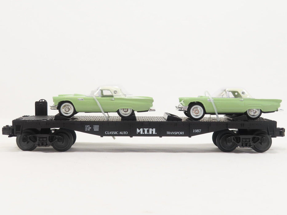 MTH 30-7613 MTH Auto Transport Flat Car w/T'Birds LN