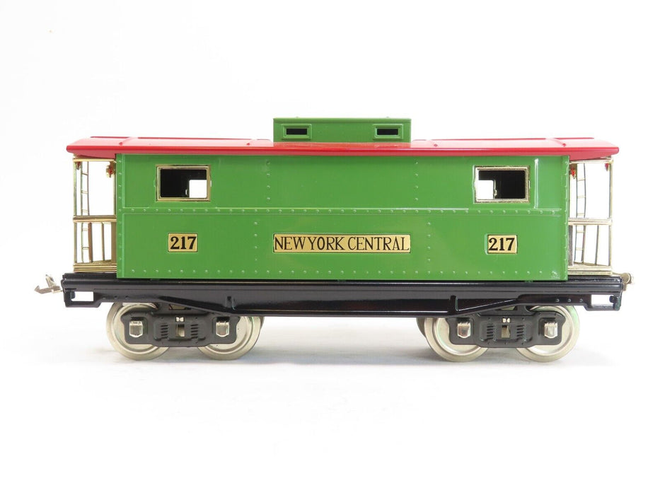 MTH 10-1055 Tinplate Traditions #217 Caboose Pea Green & Red LN