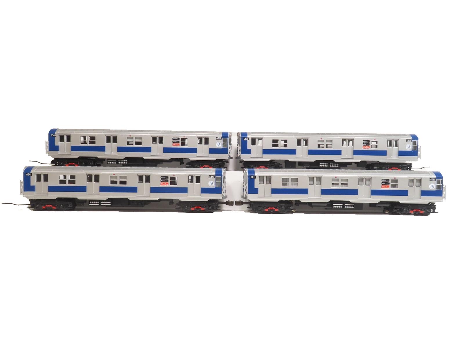 Lionel 631797 NYC Transit Authority R16 Silver Subway Set 4 Cars NIB ...