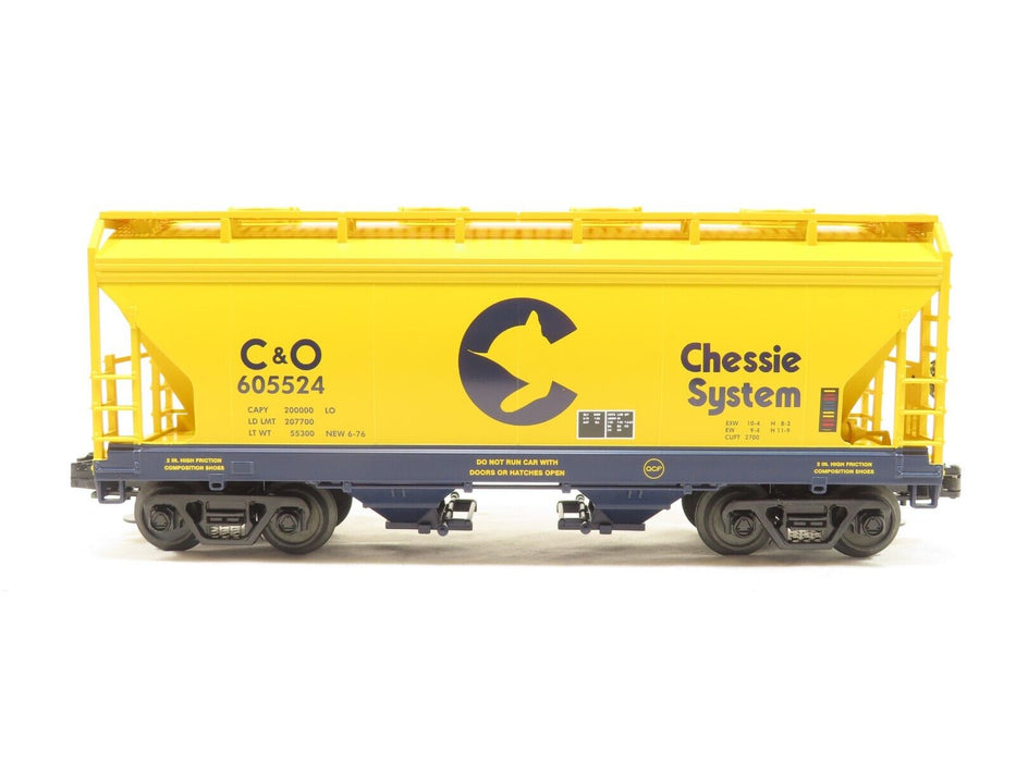 MTH 20-97422 Chessie 2-Bay Centerflow Hopper Car #605524 LN