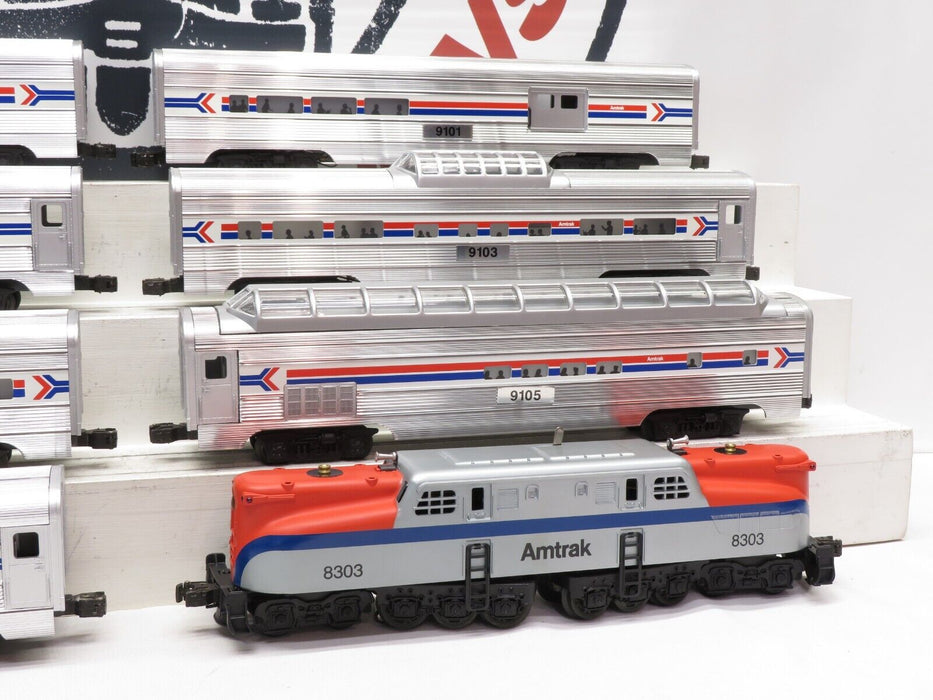 LIONEL 6-18303 Amtrak GG-1 Set with 7 Aluminum Passenger Cars LN