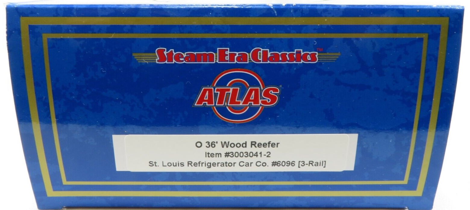 Atlas 3003041-2 St Louis Refrig Car Comp #6096 36' Woodsided Reefer NIB