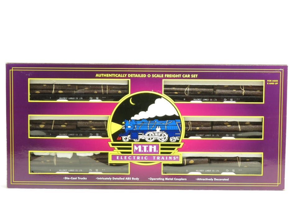 MTH 20-98120 Hill Crest Lumber Co. Flatcar w/Logs 6-Car LN