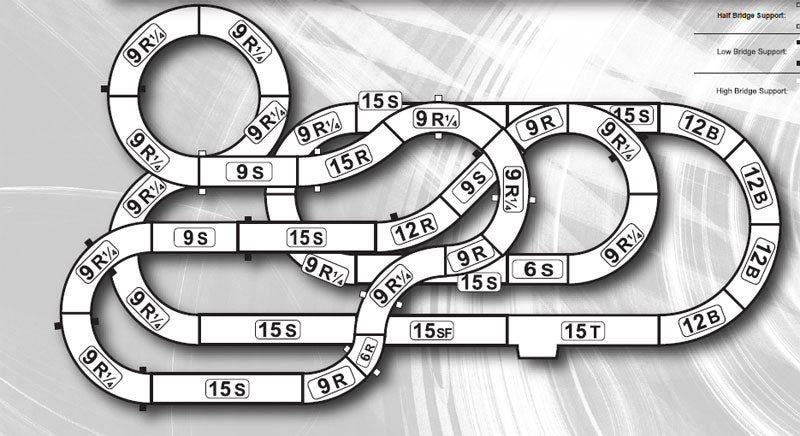 AFX 22040 Goliath Raceway Set HO Scale Slot Cars