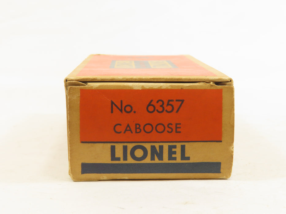Lionel Postwar 6357 Caboose w/ob 6351 LN