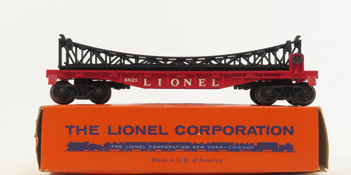 Lionel Postwar 6825 Flat Car w/ Trestle Bridge w/ob 6353 LN — NY