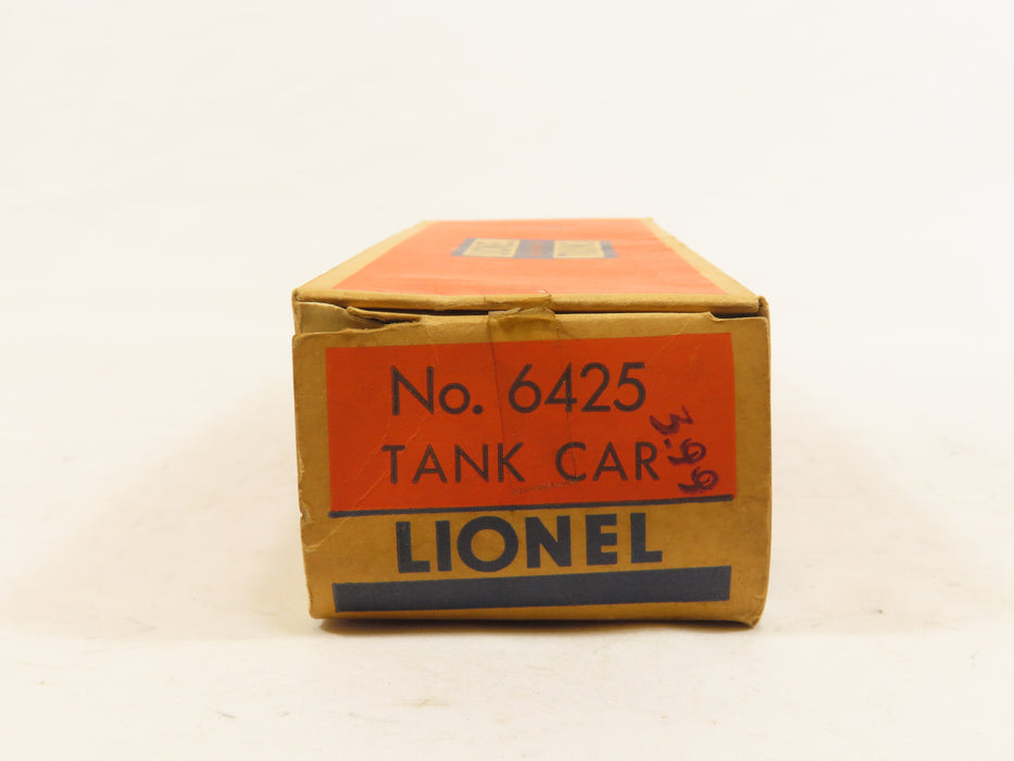Lionel Postwar 6425 Gulf Tank Car w/ob 6354 LN