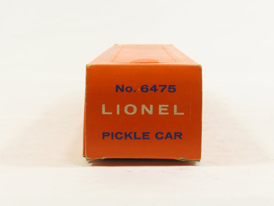 Lionel Postwar 6475 Pickle Car w/OB 6367 LN