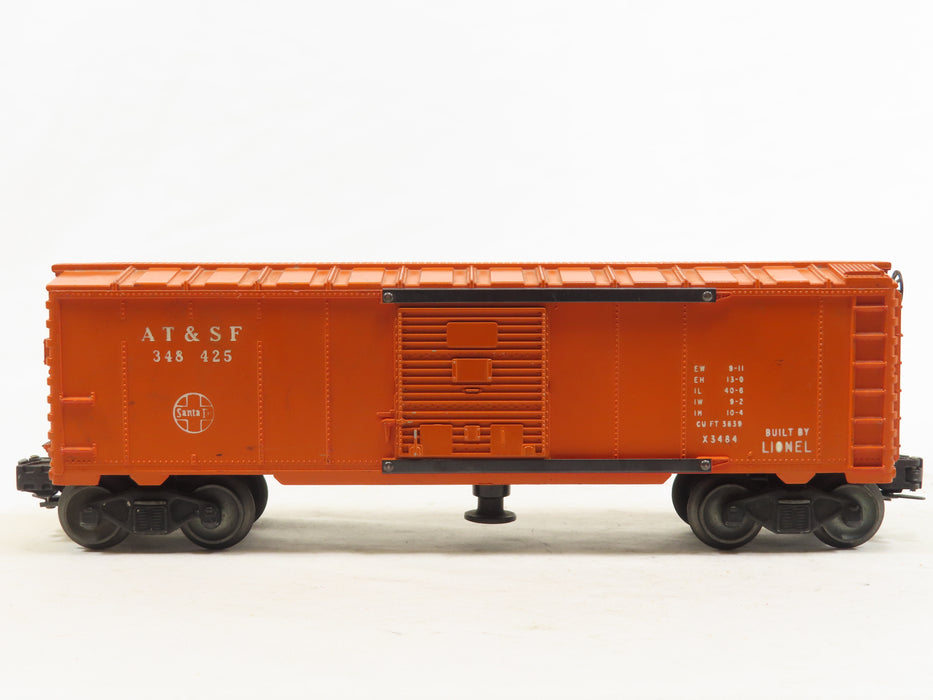Lionel Postwar 3484-25 Santa Fe Operating Boxcar w/OB 6370 LN
