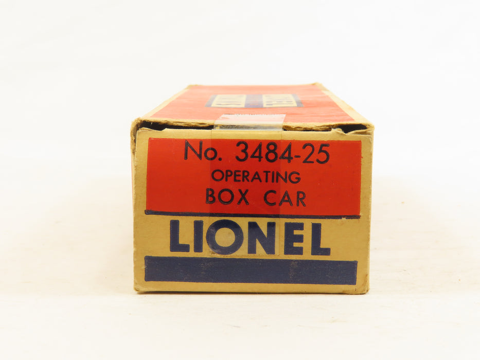 Lionel Postwar 3484-25 Santa Fe Operating Boxcar w/OB 6370 LN