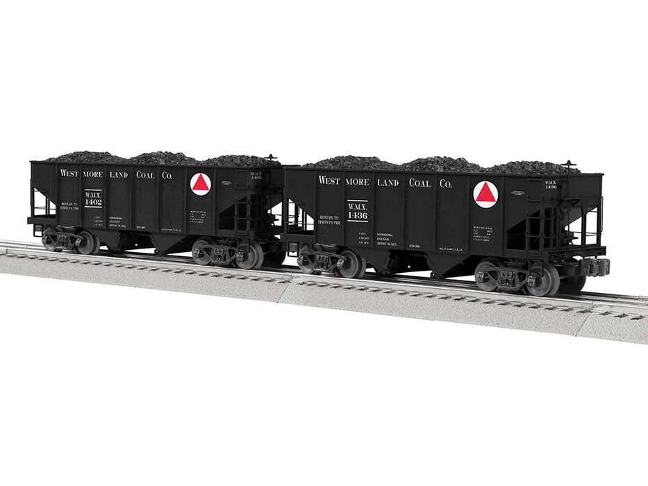 Lionel 2326500 O Westmoreland Coal GLA Hopper 2pk