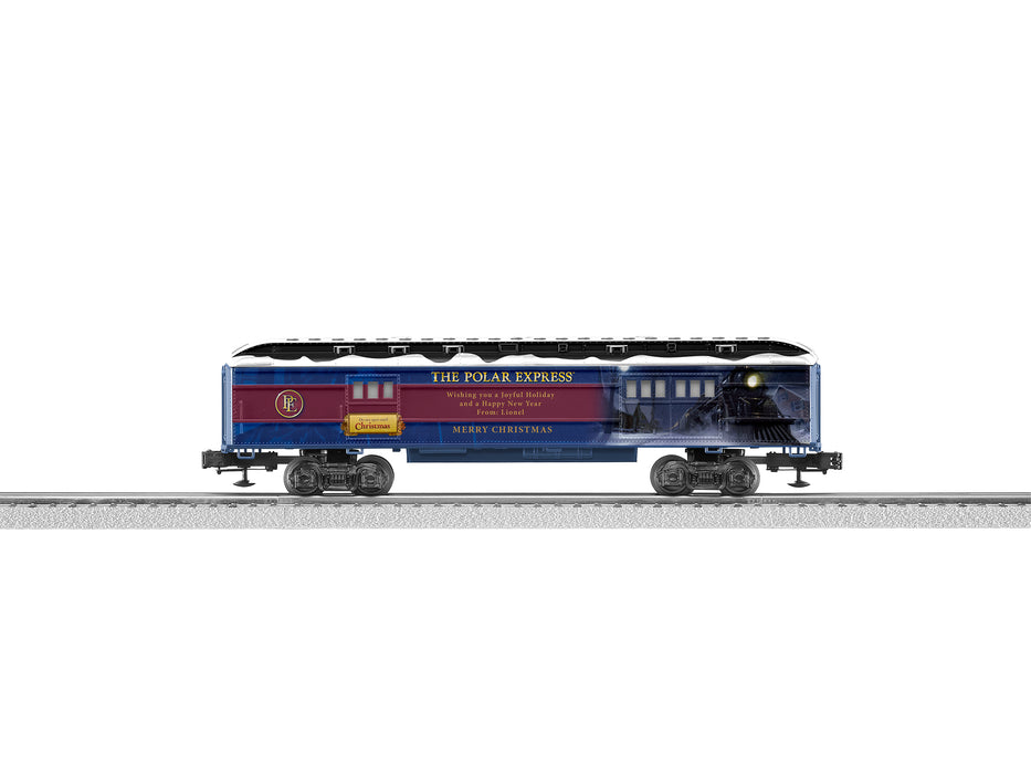 Lionel 84605 O RTR Polar Express Baggage Car w/Snow