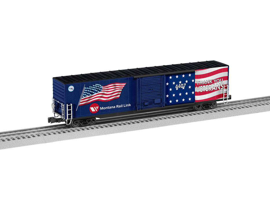 Lionel 2226860 O Illuminated Flag Boxcar MRL