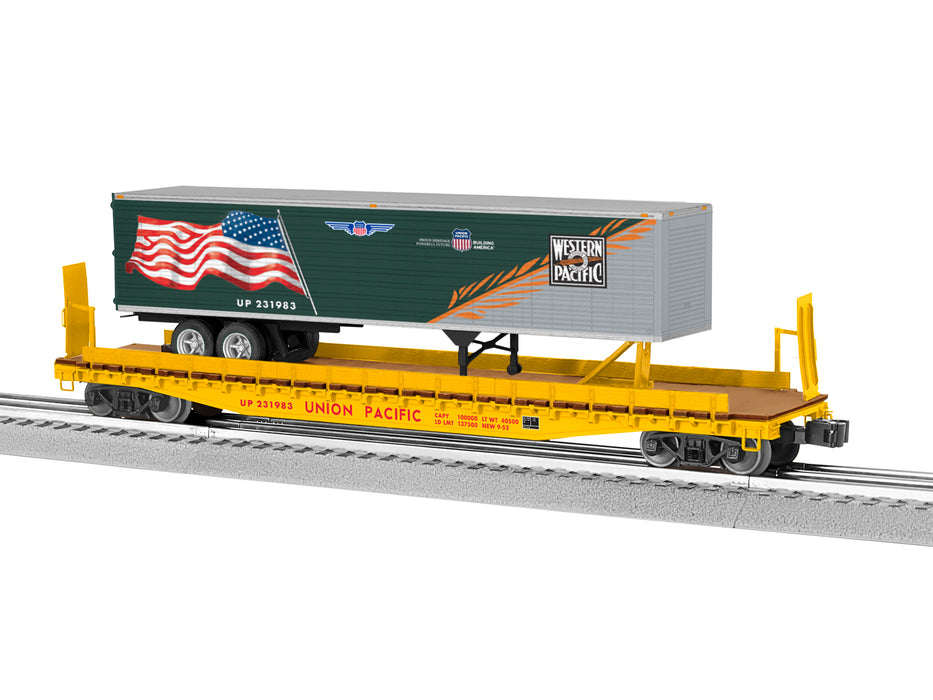 Lionel 2326060 O UP WP Heritage TOFC Flatcar