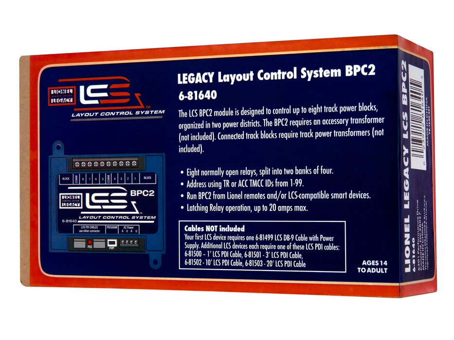 Lionel 81640 O RTR LCS Block Power Controller 2 (BCP2)