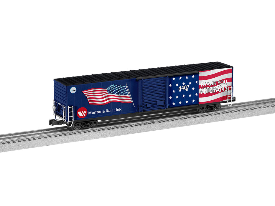 Lionel 2226860 O Illuminated Flag Boxcar MRL