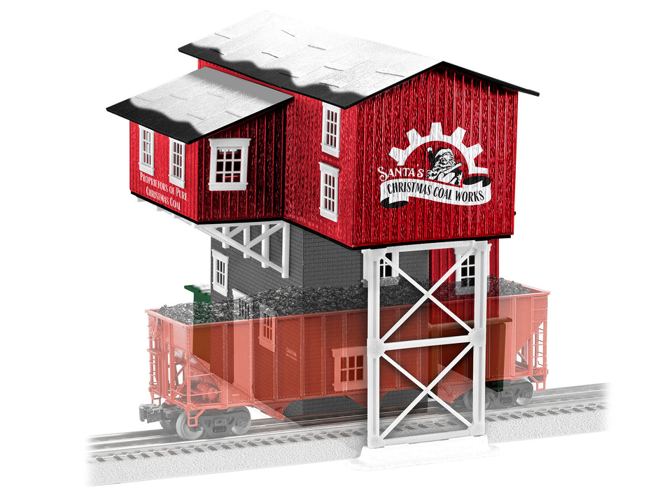 Lionel 2229320 O RTR Christmas Coal Works Lighted Coaling Station