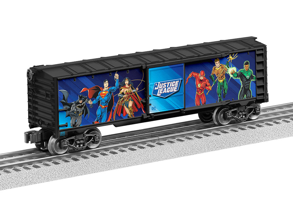 Lionel 2328380 O RTR DC Comics Justice League Boxcar