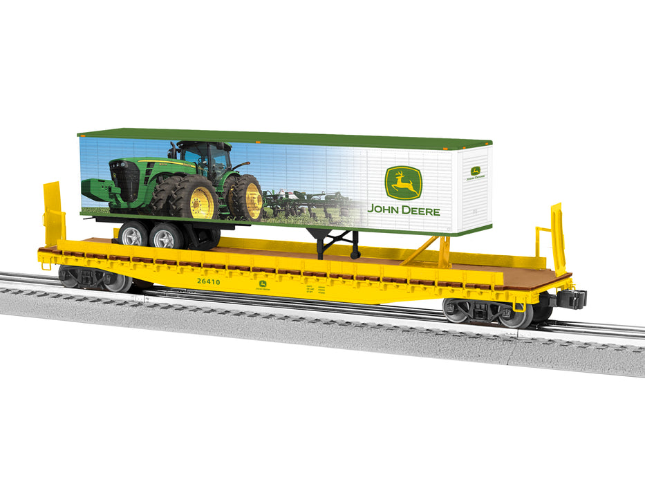 Lionel 2326410 O John Deere 50' Flatcar w/Trailer