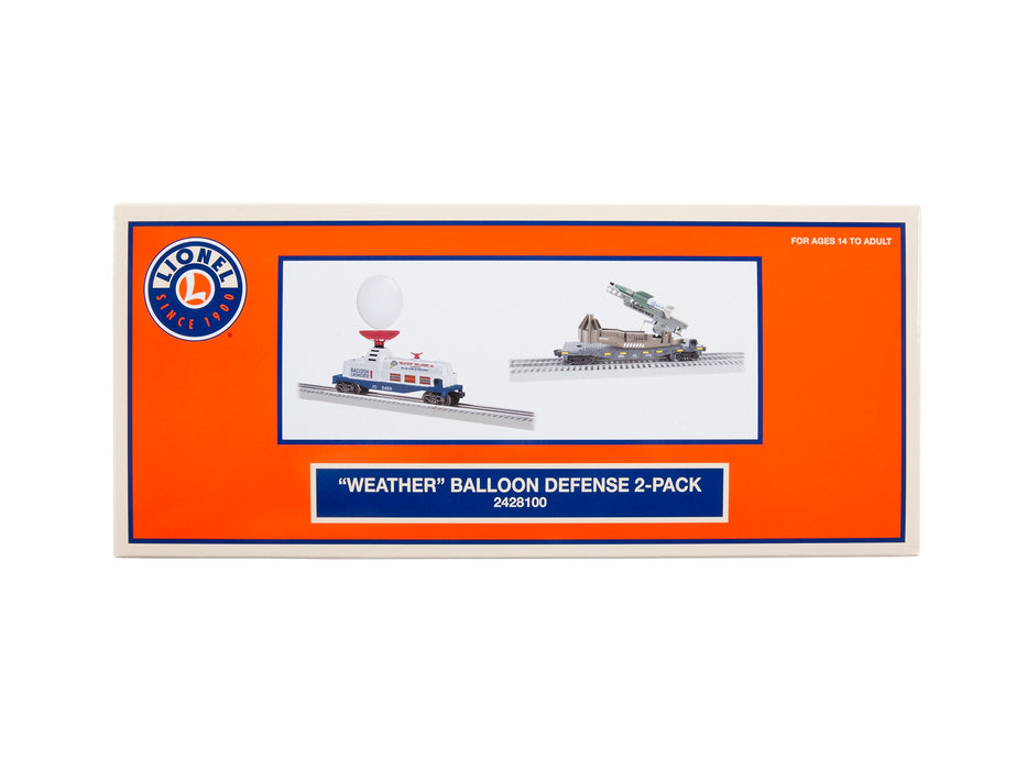 Lionel 2428100 O Weather Balloon Defense 2-pack