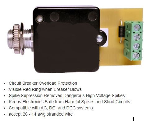 8 Amp Circuit Breaker with Spike Protection