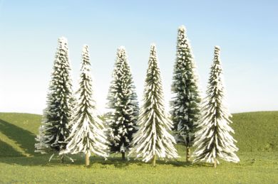 Bachmann BAC32102 3-4" PINE TREES WITH SNOW 9PK