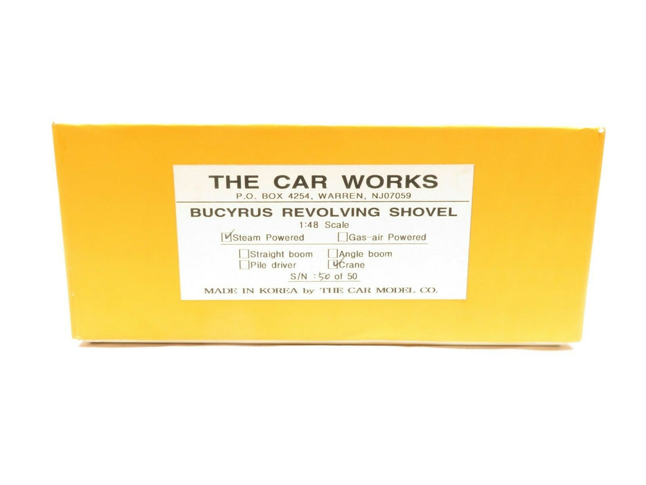 The Car Works -  50 of 50 Bucyrus Revolving Steam Shovel 1:48 Scale Crane NIB