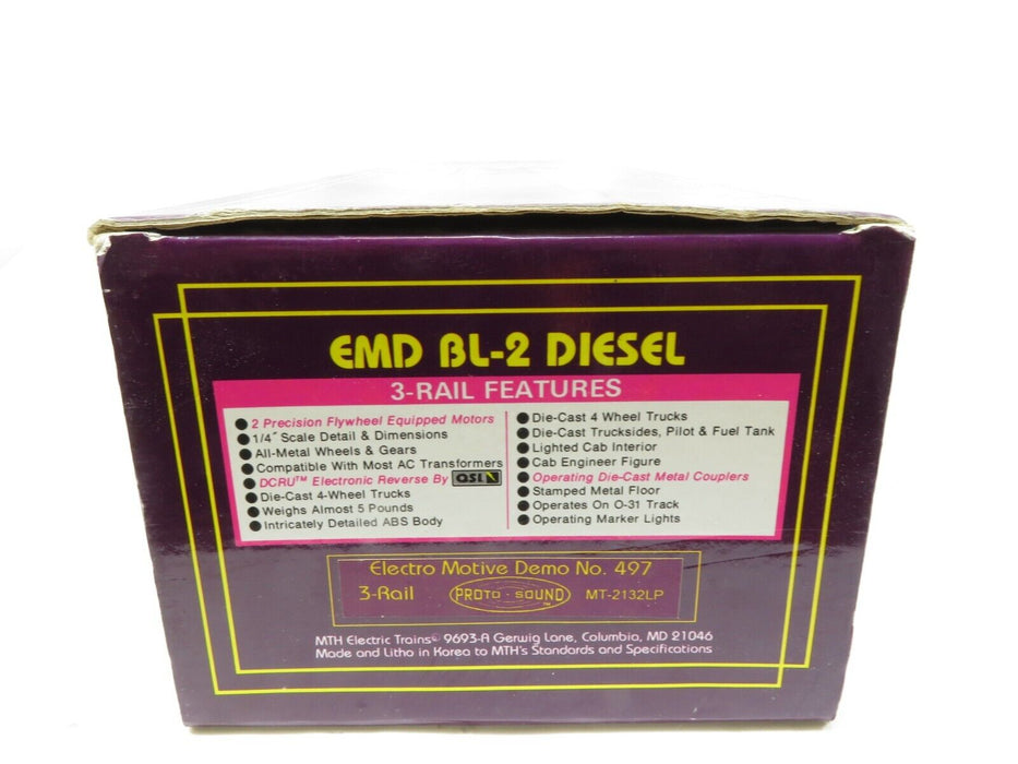 MTH MT-2132LP EMD Demo BL-2 Diesel w/Protosound LN
