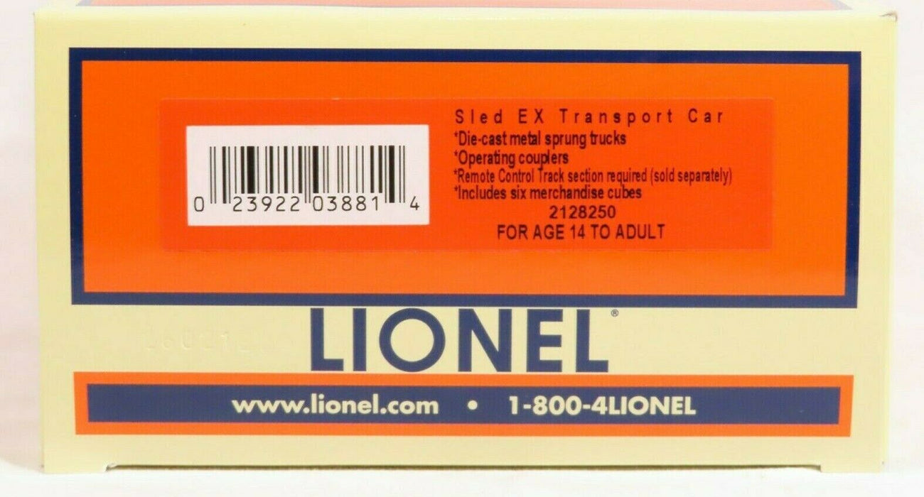 Lionel 2128250 Sled Ex Transport Car NIB
