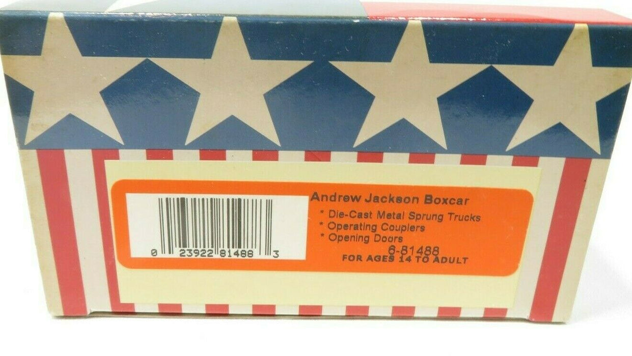 Lionel 6-81488 U.S. Presidential Boxcar Andrew Jackson NIB