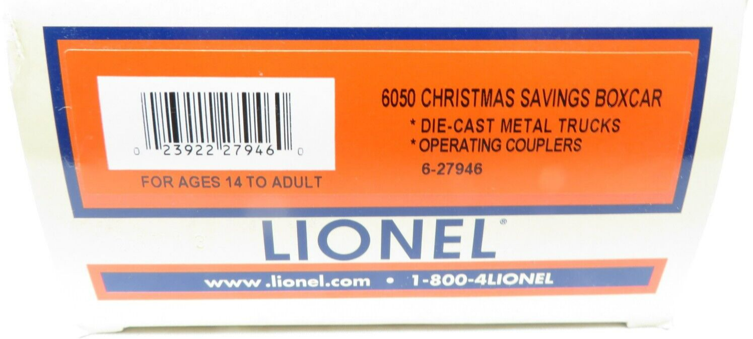 Lionel 6-27946 6050 Christmas Savings Boxcar NIB