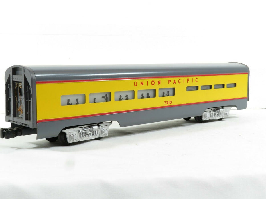 LIONEL 6-7210 UP Smooth Side Aluminum Dinning Car Silver Trucks LN