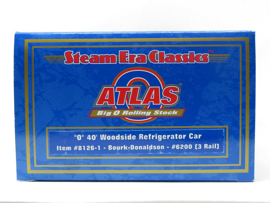 Atlas 8126-1 Bourk-Donaldson 40' Woodside Refrigerator Car #6200 NIB