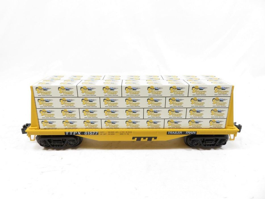Atlas 1004103-2 Trailer Train Flat Car w/ lumber load NIB
