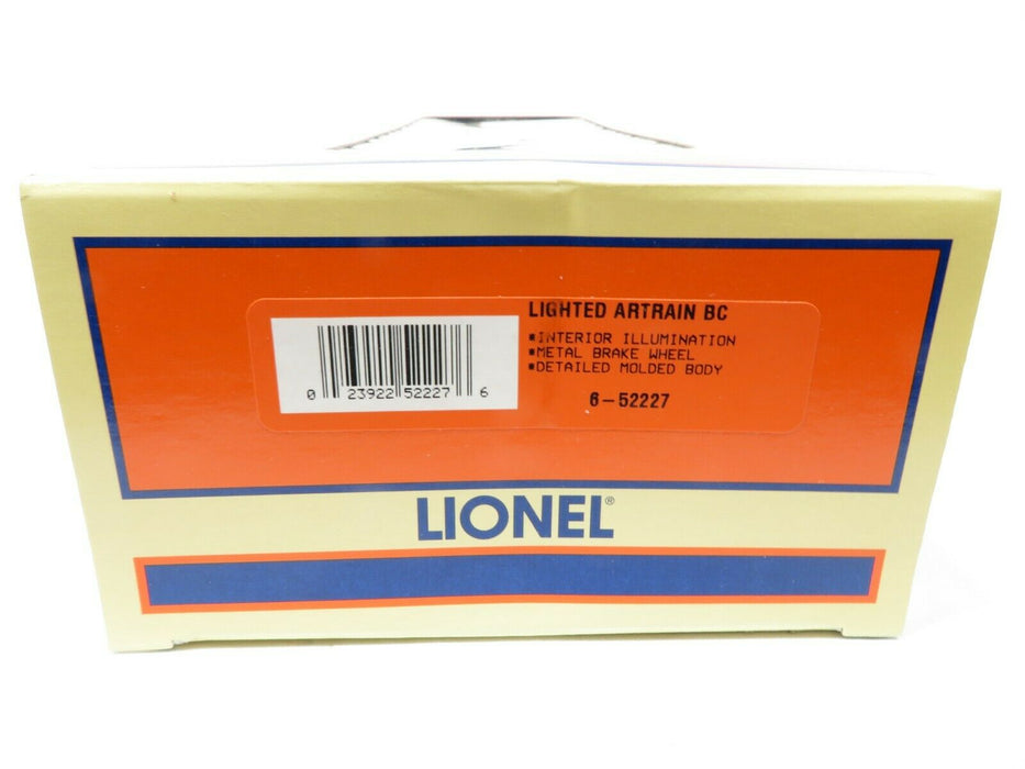 Lionel 6-52227 LIghted Artrain BC LN