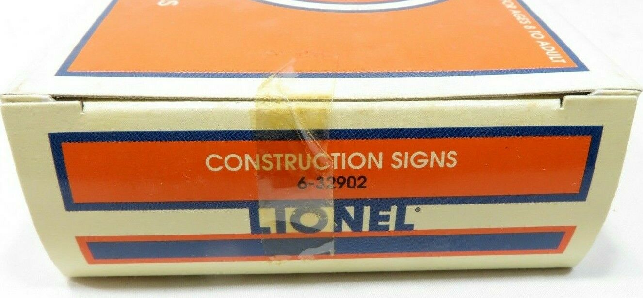 Lionel 6-32902 Construction Signs NIB