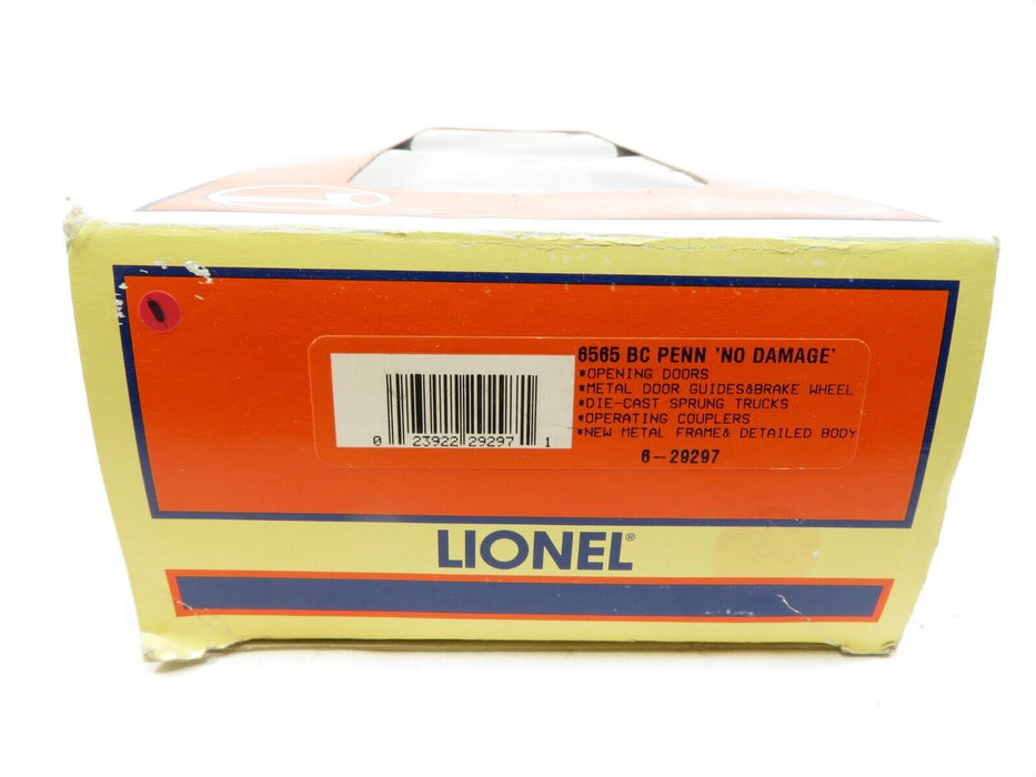 Lionel 6-29297 6565 Penn Boxcar 'No Damage' LN