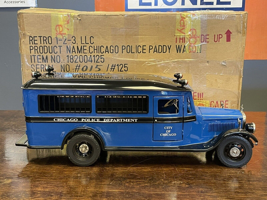 Retro 1-2-3 Chicago Police Paddy Wagon With OB - Incredible Piece & Hard to Find
