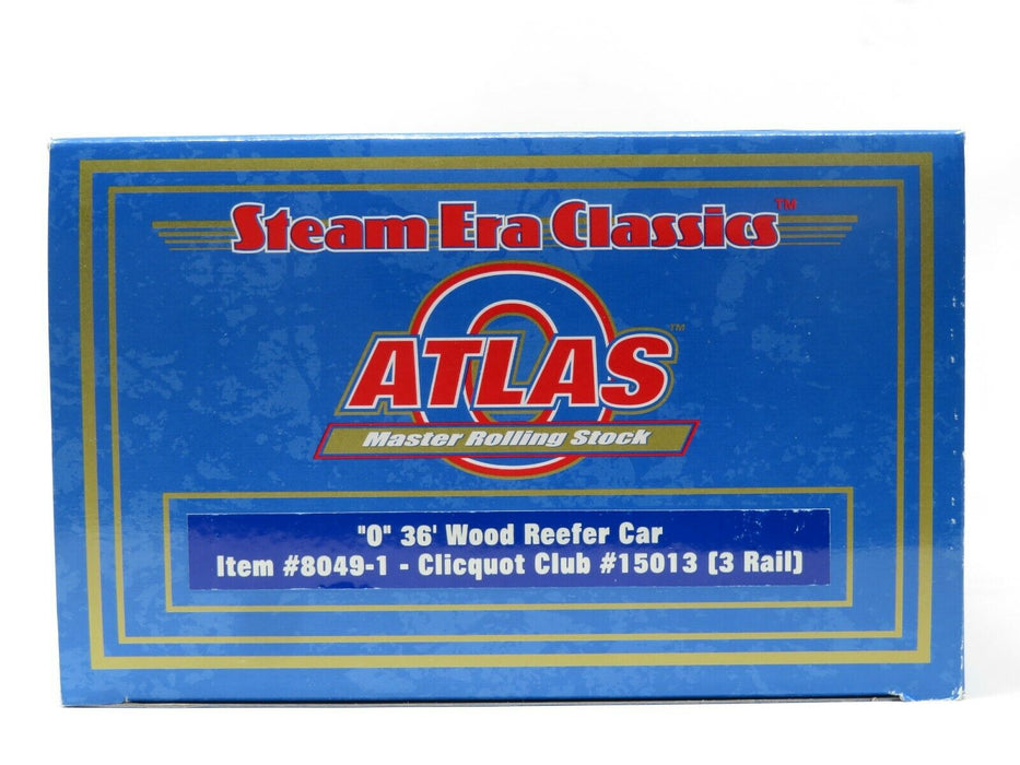 Atlas 8049-1 Clicquote Club 36' Wood Reefer Car #15013 NIB