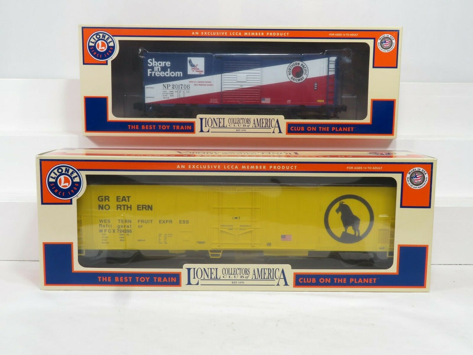 LIONEL 6-17500 LCCA 2017 Convention Cars 17501, 17502 GN & NP NIB