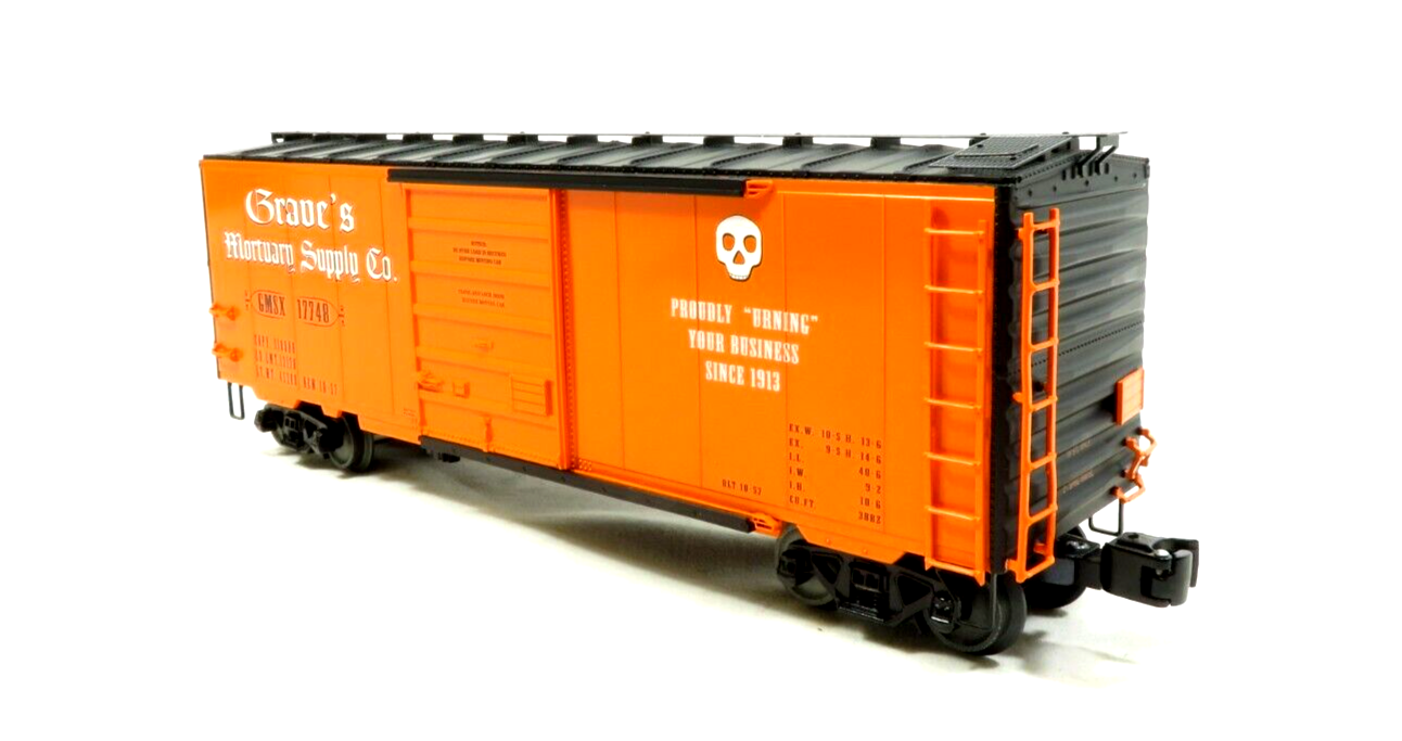 Lionel 6-17748 Graves Mortuary Supply PS-1 Boxcar BOX WORN LN