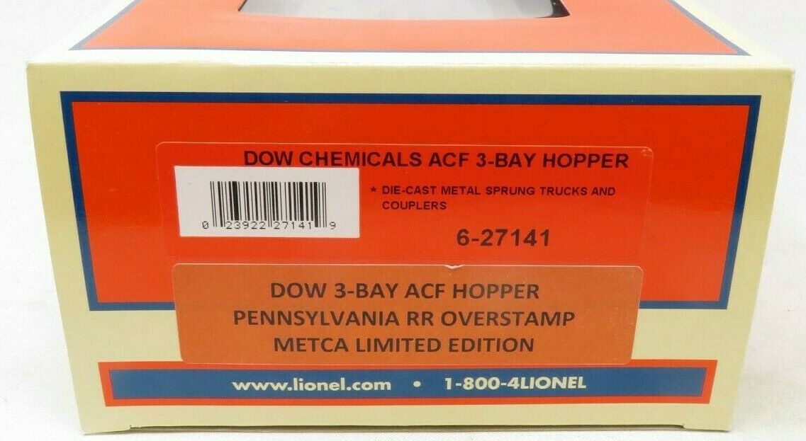 Lionel 6-27141 DOW Chemicals ACF 3-Bay Hopper NIB