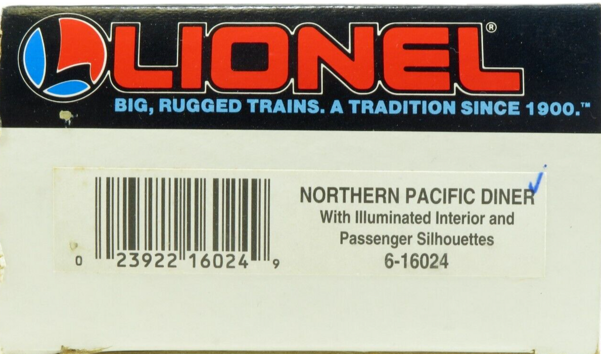 Lionel 6-16024 Northern Pacific Dining Car NIB