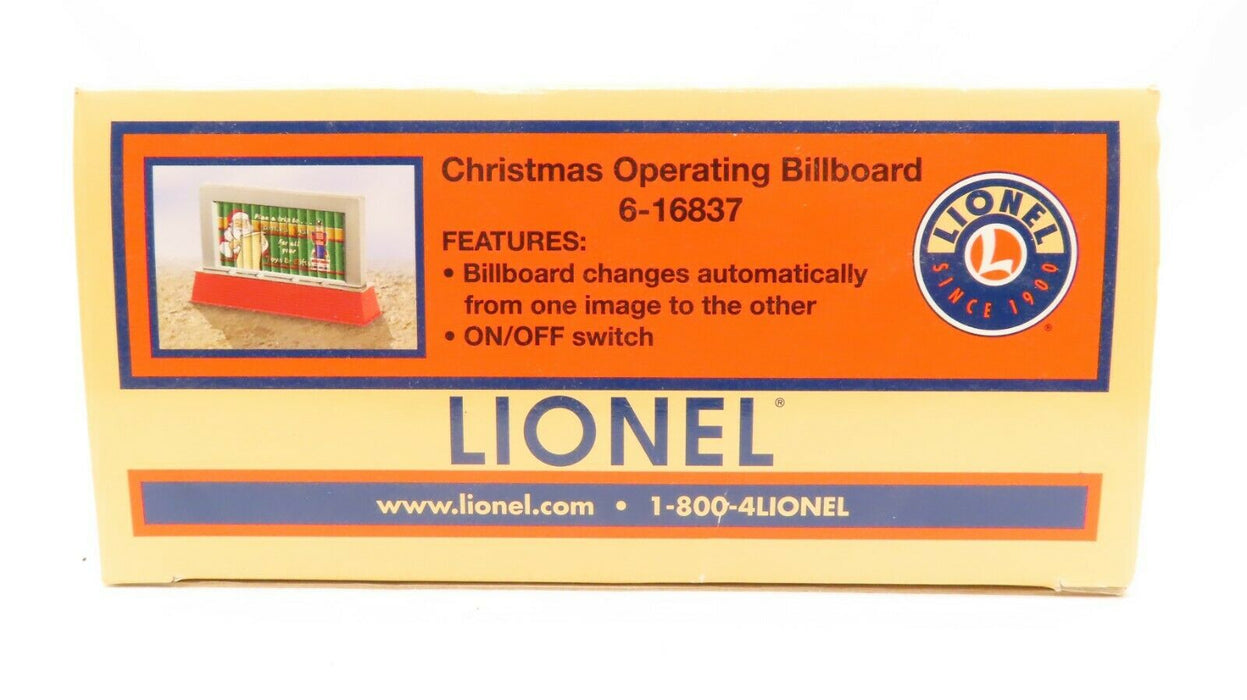 Lionel 6-16837 Christmas Operating Billboard NIB
