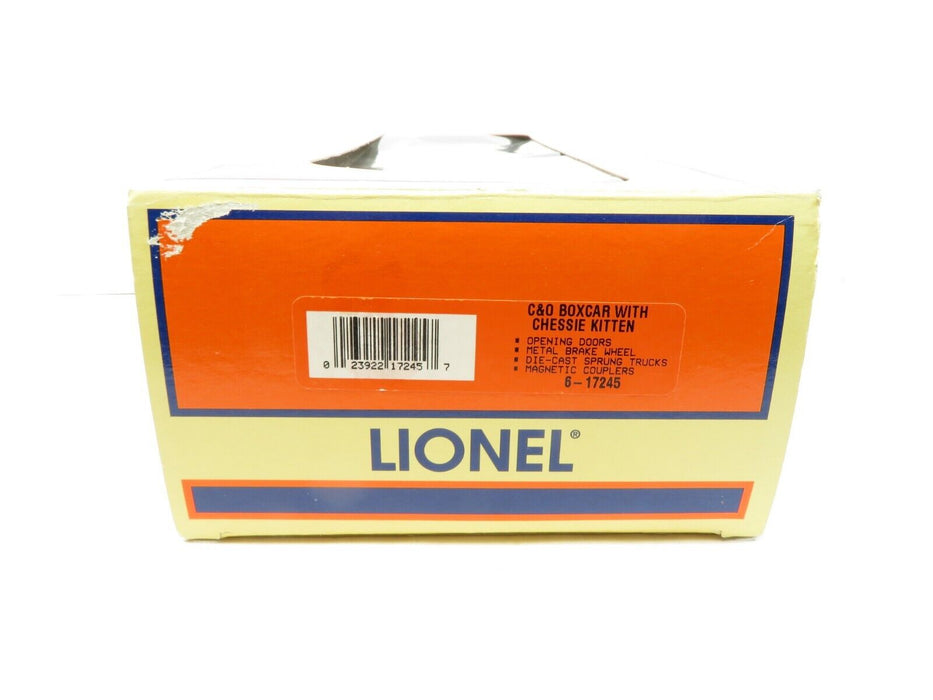 Lionel 6-17245 C&O Boxcar w/Chessie Kitten NIB
