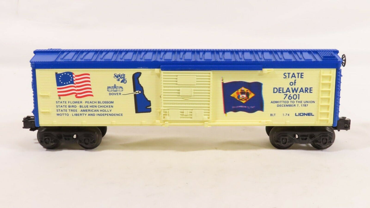 Lionel 6-7601 Spirit of '76 Delaware Box Car LN
