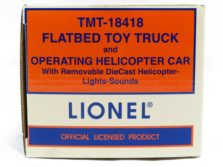 Lionel TMT-18418 Flatbed Truck w/Helicopter NIB
