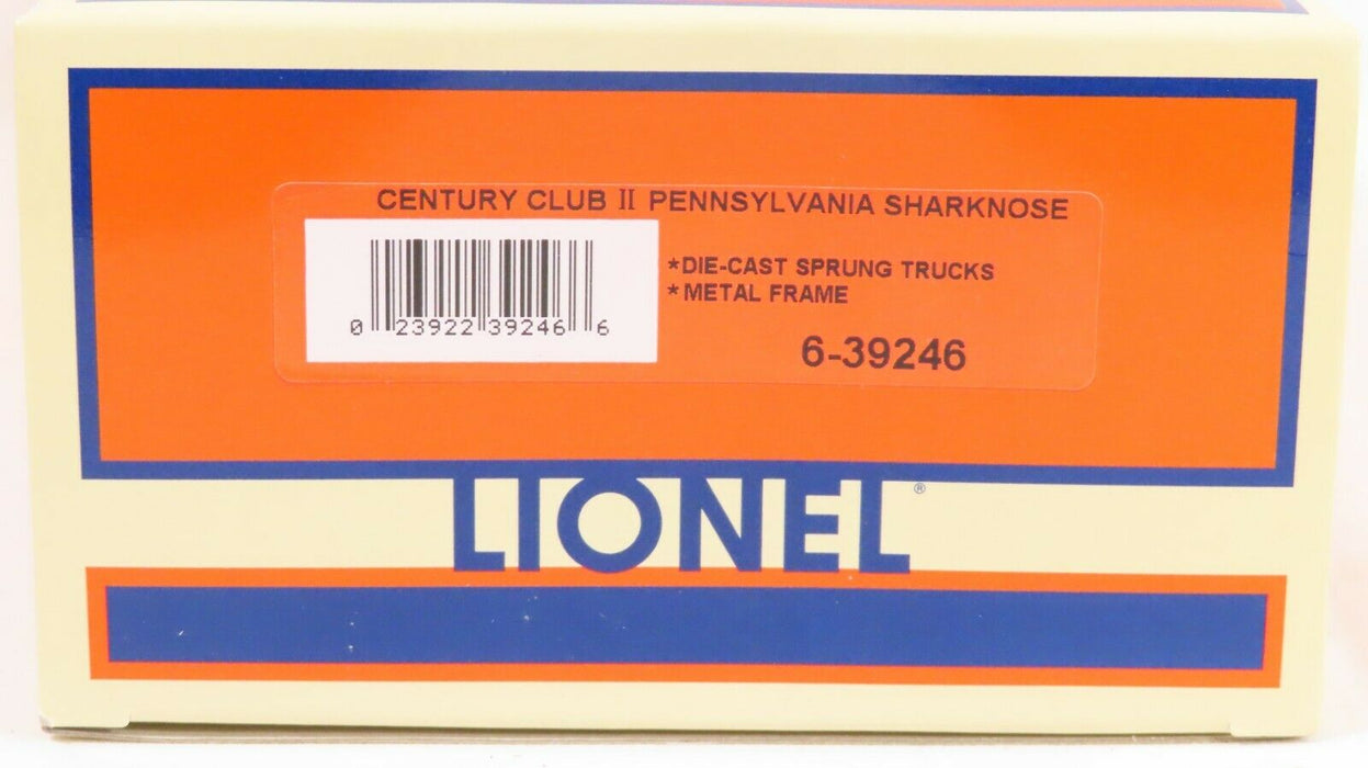 Lionel 6-39246 PRR Shark-Nose Boxcar Century Club II NIB